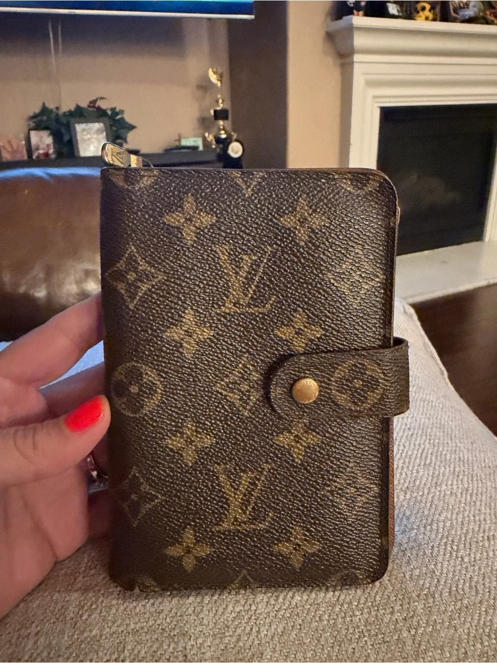 Louis Vuitton Porte Papier Zippie Brown Monogram Wallet
